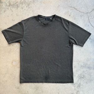 Vintage Claiborne Microgrid Short Sleeve T-Shirt Men's Medium 90s